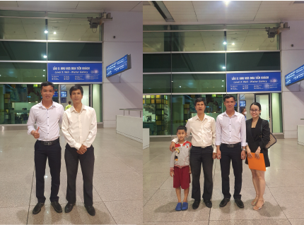 Tiễn bạn Kỹ sư hoá Lê Phước Hậu xuất cảnh đi Hàn Quốc E7 tại Tân Sơn Nhất